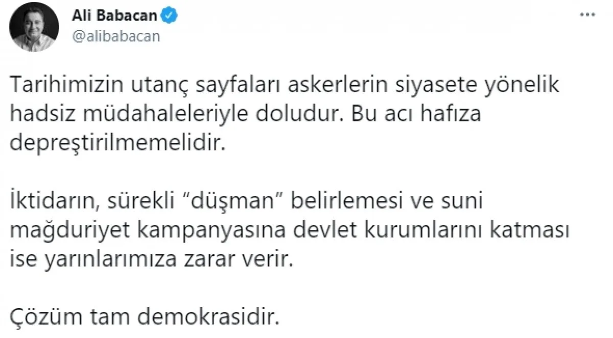 Ahmet Davutoğlu nun bildirici amiraller hakkındaki açıklamaları #2