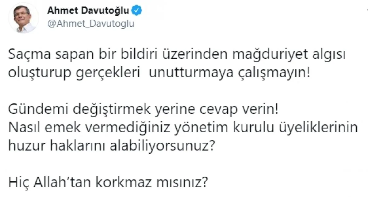 Ahmet Davutoğlu nun bildirici amiraller hakkındaki açıklamaları #3