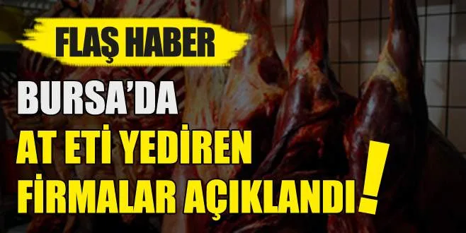 At eti satan firmalar açıklandı!