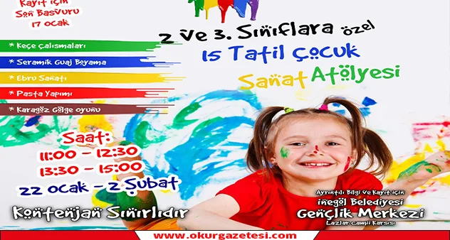 Sanat atölyesine kayıtlar başladı