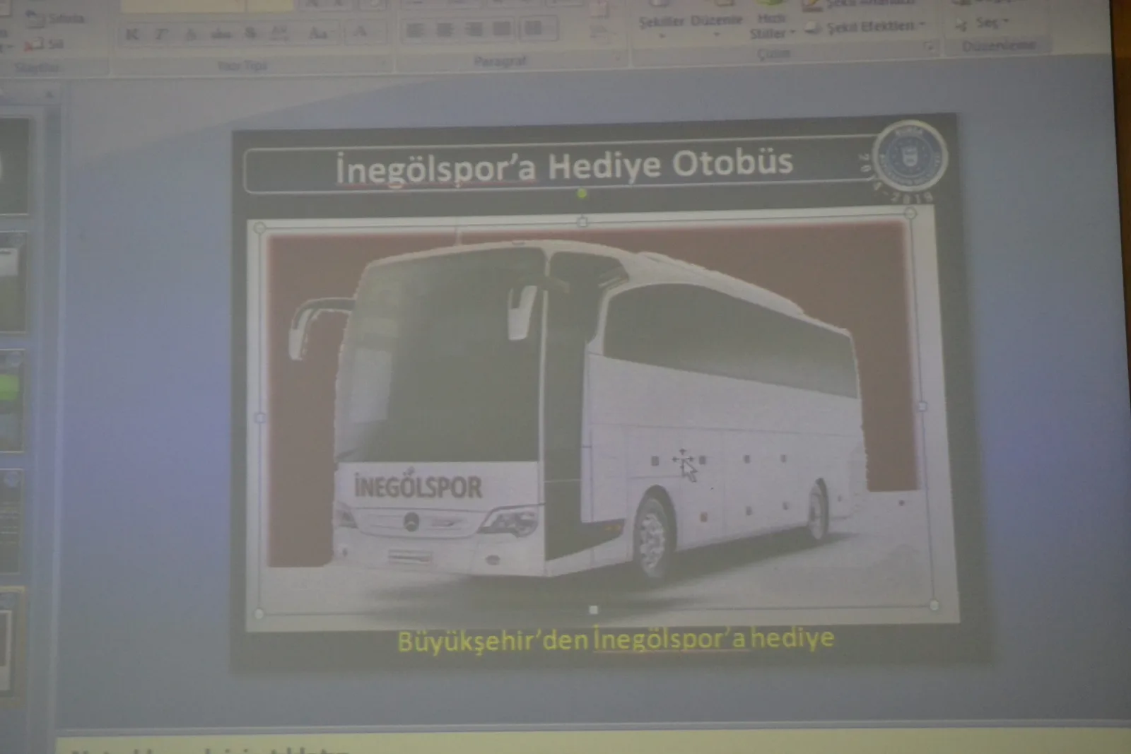 İnegölspor'a otobüs müjdesi