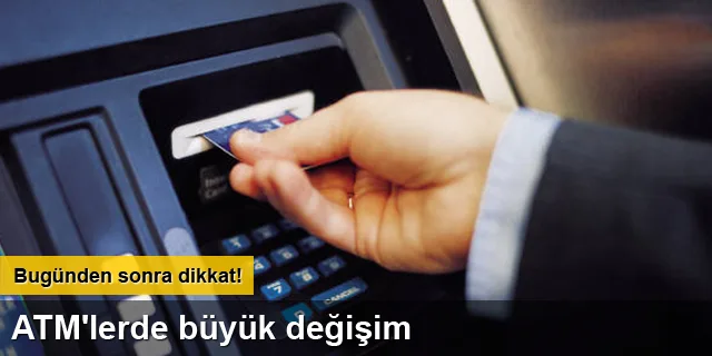 ATM'lerde büyük değişim