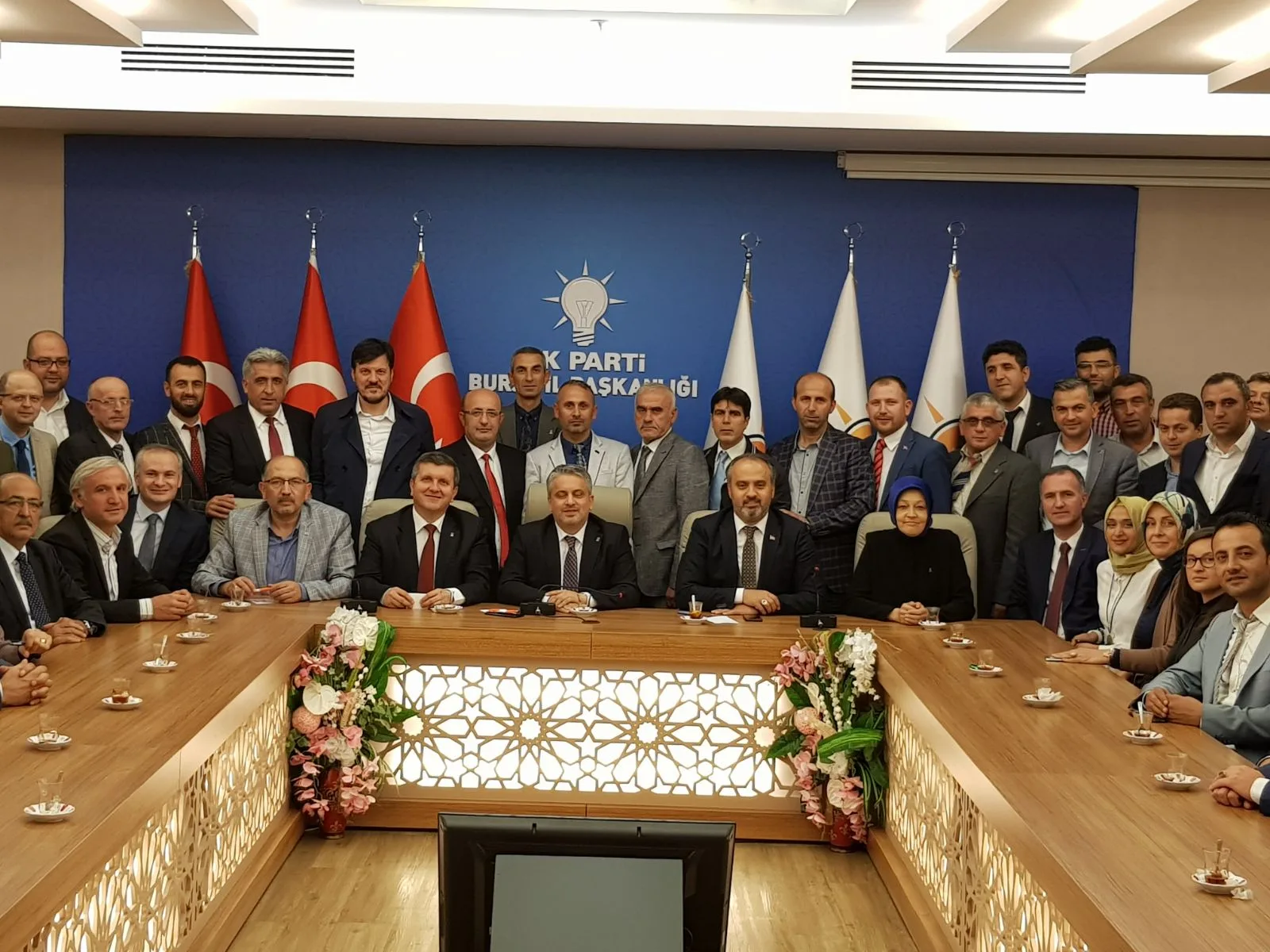 AK PARTİ İNEGÖL İLÇE TEŞKİLATINDAN AYHAN SALMAN'A ZİYARET