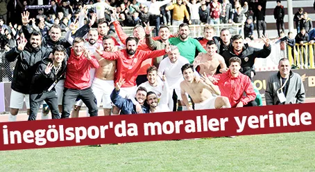 İnegölspor'da moraller yerinde