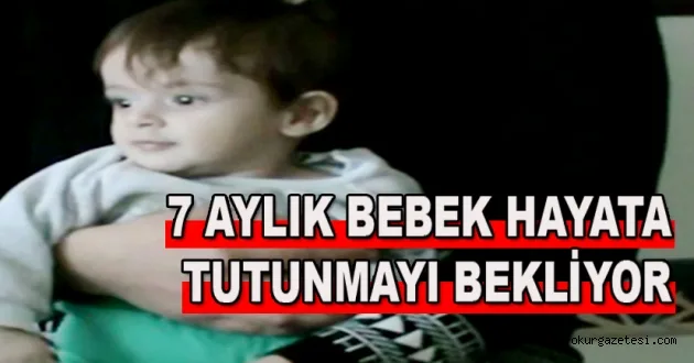 7 Aylık Ali Resul hayata tutunmayı bekliyor