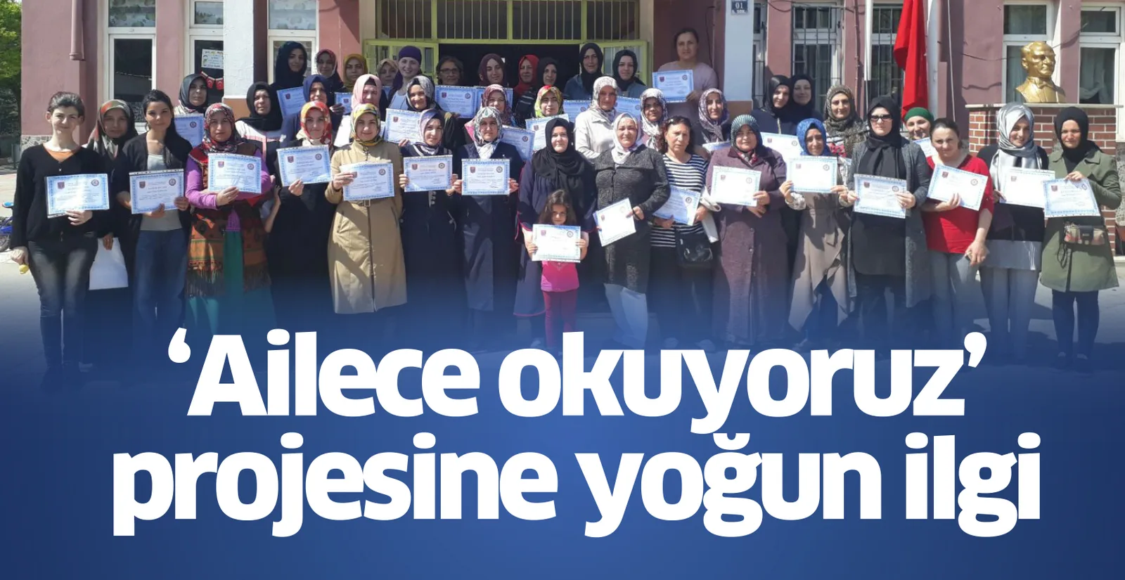 'Ailece okuyoruz' projesine yoğun ilgi