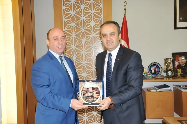 İdris Yeni'den Aktaş'a veda ziyareti