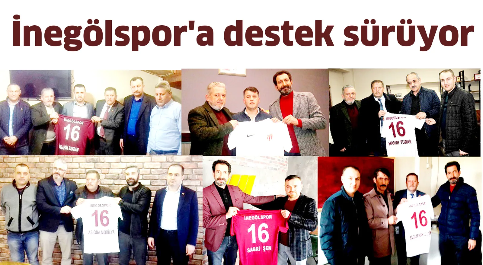 İnegölspor'a destek sürüyor