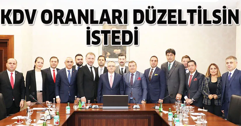 İGİAD başkanı Hakan Özdemir, Ağbal'dan KDV oranlarının düzeltilmesini istedi