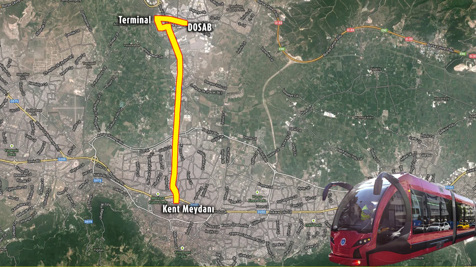 T2 Hattının tramvaylarında testler başladı