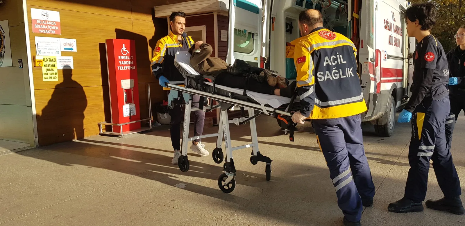Motosiklet sürücüsü ölümden döndü