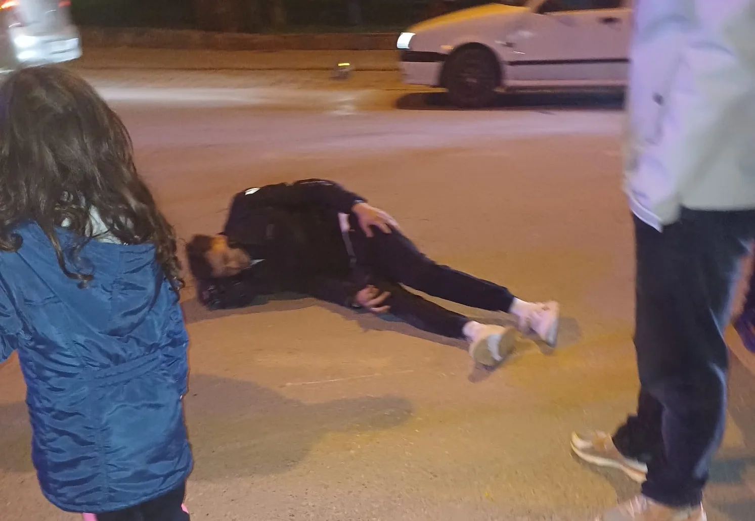 Motosiklet sürücüsü kazada yaralandı