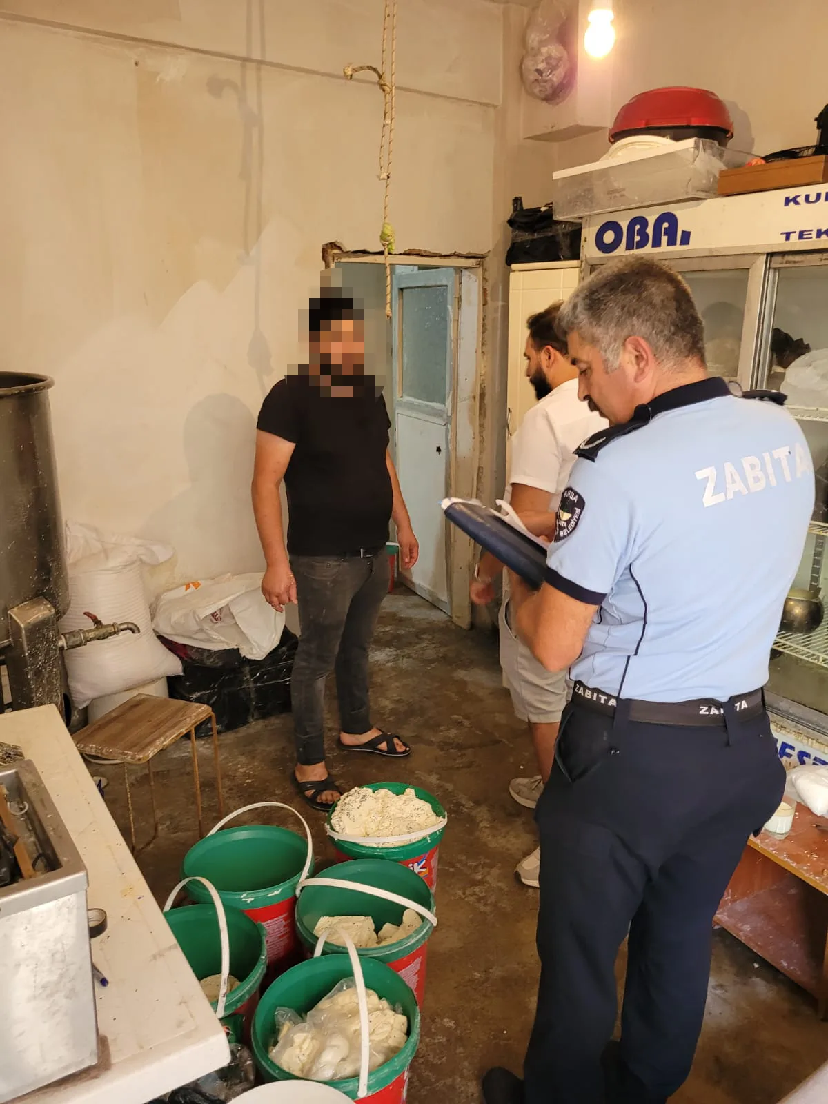Ruhsatsız işletilen peynir imalathanesi mühürlendi