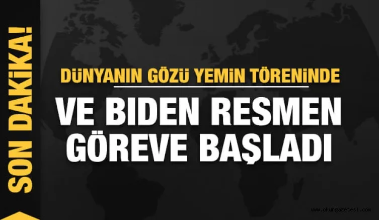 ABD'de başkanlık değişimi: Biden yemin ederek ülkenin 46. başkanı oldu