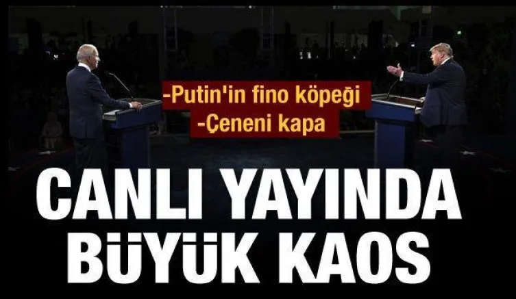 ABD'de ilk başkanlık münazarasına kaos damgası!