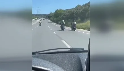 "Dur" ihtarına uymayan motosiklet sürücüsüne 24 bin lira ceza kesildi