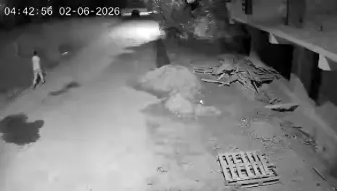 İnşaattan kabloları çaldı, kamera yakaladı