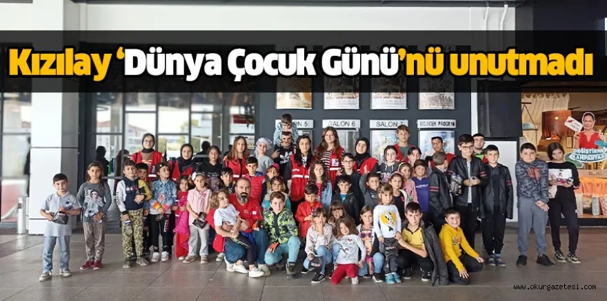 Kızılay ‘Dünya Çocuk Günü’nü unutmadı