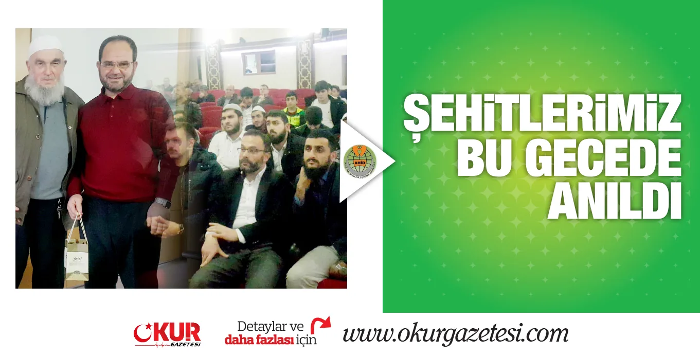 ŞEHiTLERiMiZ BU GECEDE ANILDI