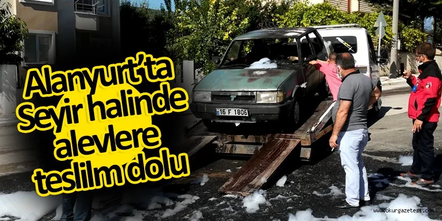 Alevlere teslim oldu