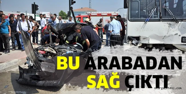 ARAÇ HURDAYA DÖNDÜ KORKULAN OLMADI