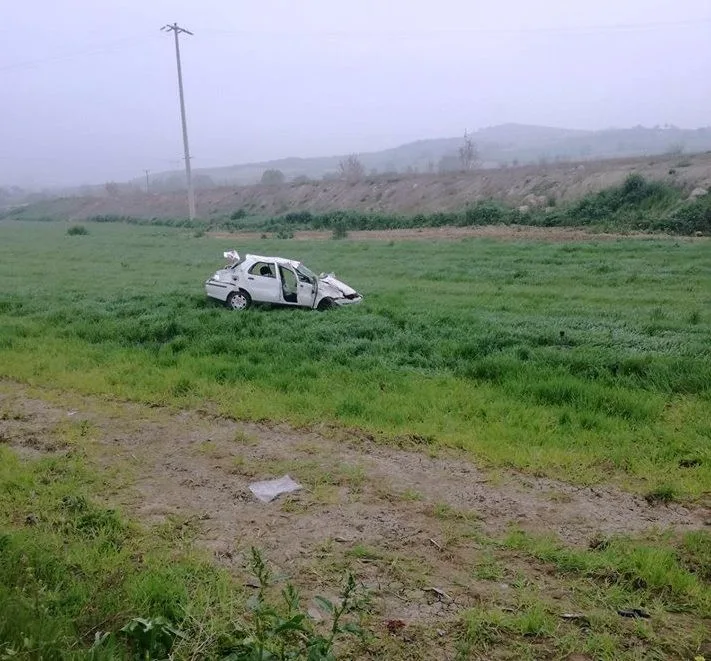 Araç Takla Attı: 1 Ölü, 1 Yaralı