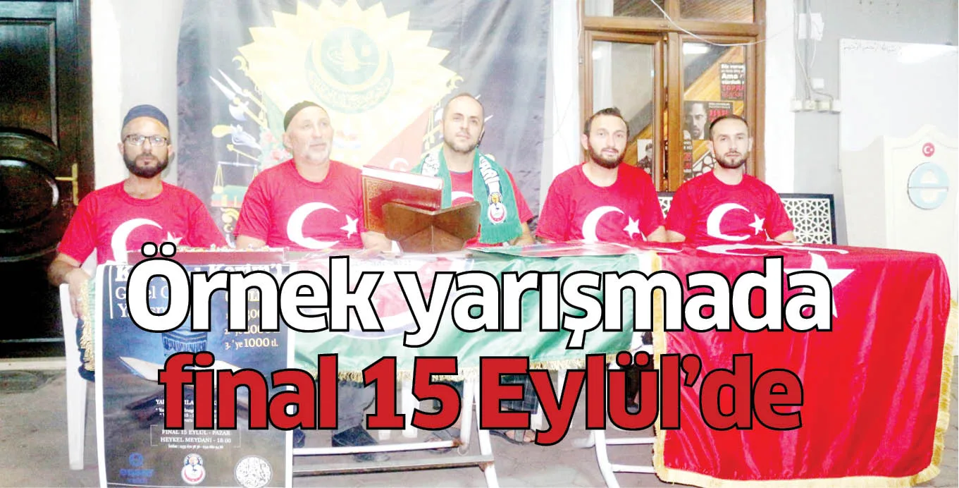 Örnek yarışmada final 15 Eylül'de