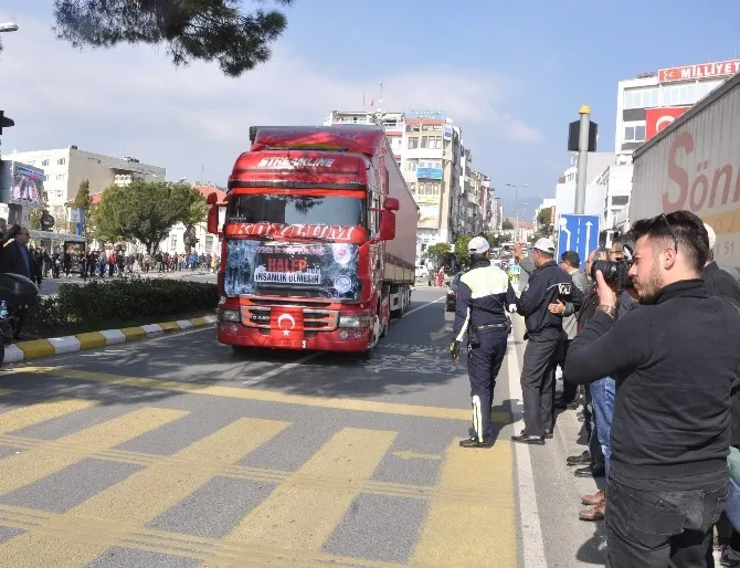 Aydın Müftülüğünün Son Yardım Tırı Halepe Doğru Yola Çıktı