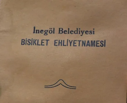 Eski İnegöl'de Bisiklet Ruhsatnameleri