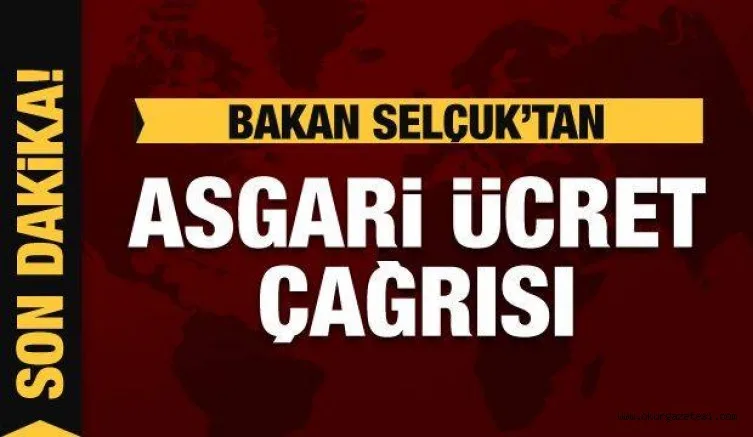 Bakan Selçuk'tan asgari ücret mesajı