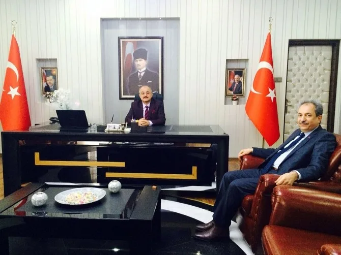 Başkan Akkayadan Kaymakam Türke Ziyaret