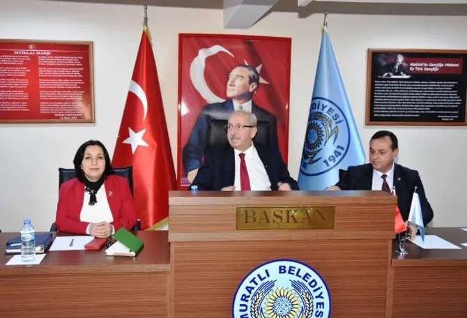 Başkan Albayrak Muratlı Belediyesinin Meclis Toplantısına Katıldı