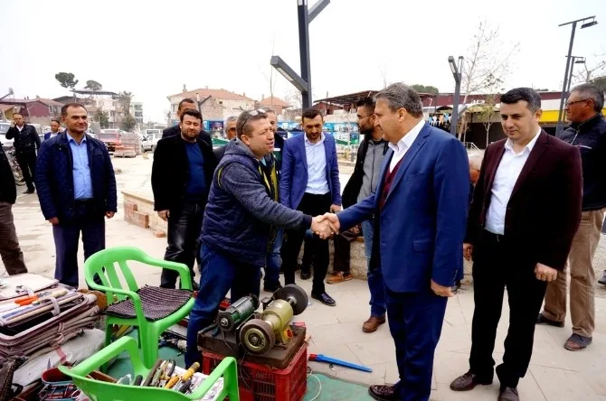 Başkan Çerçi Sarıgölde Esnaflarla Buluştu