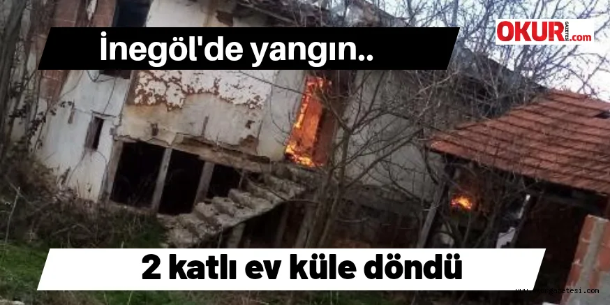 BAYRAMŞAH KÖYÜNDE YANGIN