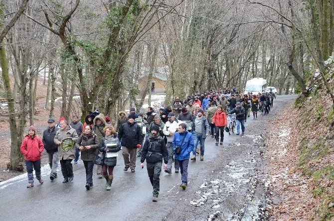 Belgrad Ormanında “Dekovil Hattı” Protestosu