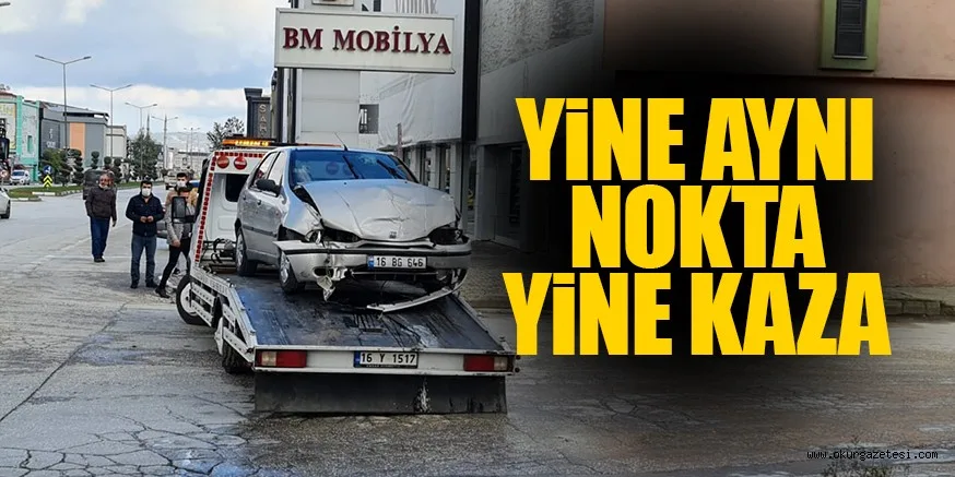 Bir kişinin yaralandığı kaza kamerada