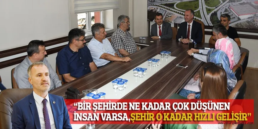 “BİR ŞEHİRDE NE KADAR ÇOK DÜŞÜNEN İNSAN VARSA,ŞEHİR O KADAR HIZLI GELİŞİR”