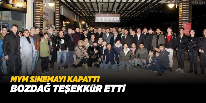 BOZDAĞ TEŞEKKüR ETTi
