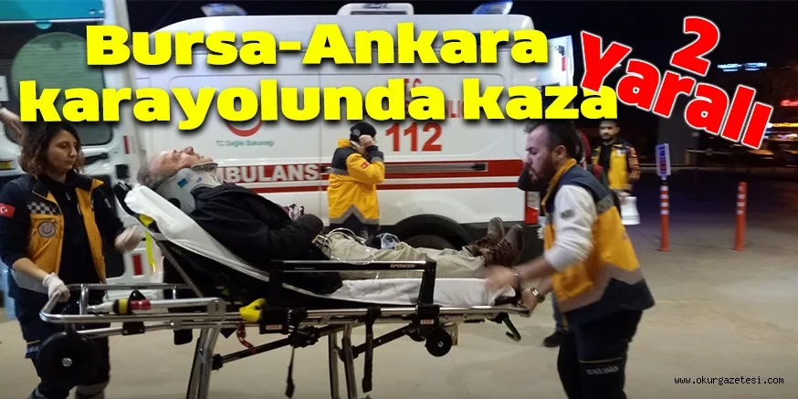 Bursa-Ankara karayolunda kaza;2 Yaralı