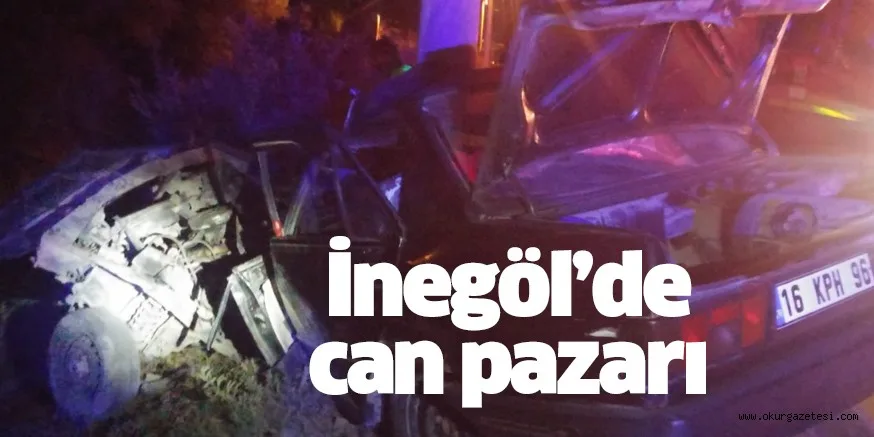 Bursa’da beton direğe çarpan otomobilin sürücüsü öldü