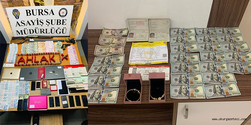 Bursa'da fuhuş operasyonunda 12 şüpheli yakalandı
