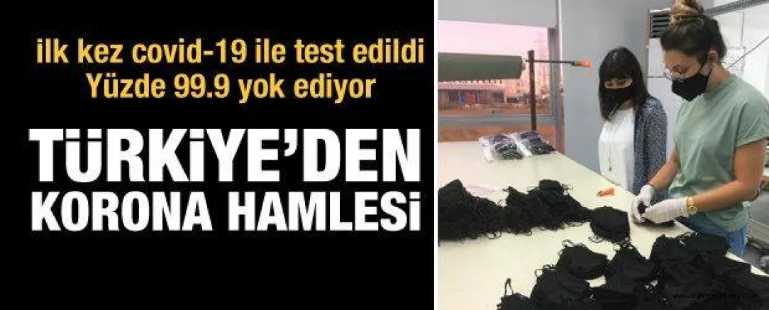 Bursa'da koronavirüsü yok eden kumaş üretildi