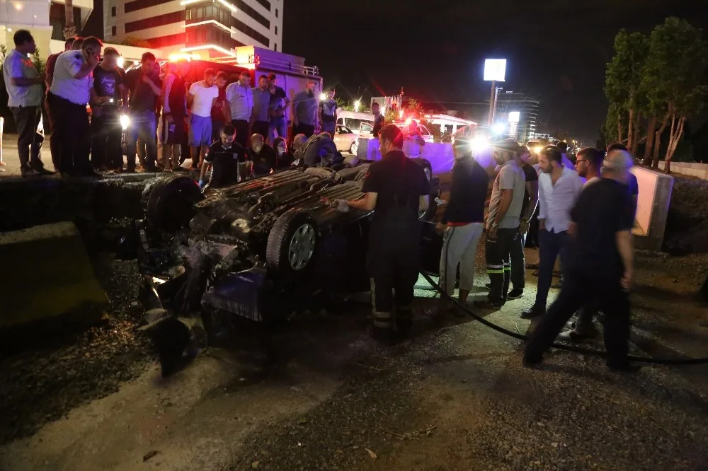 Bursada Araç Tramvay Yoluna Düştü: 2 Ölü, 2 Yaralı