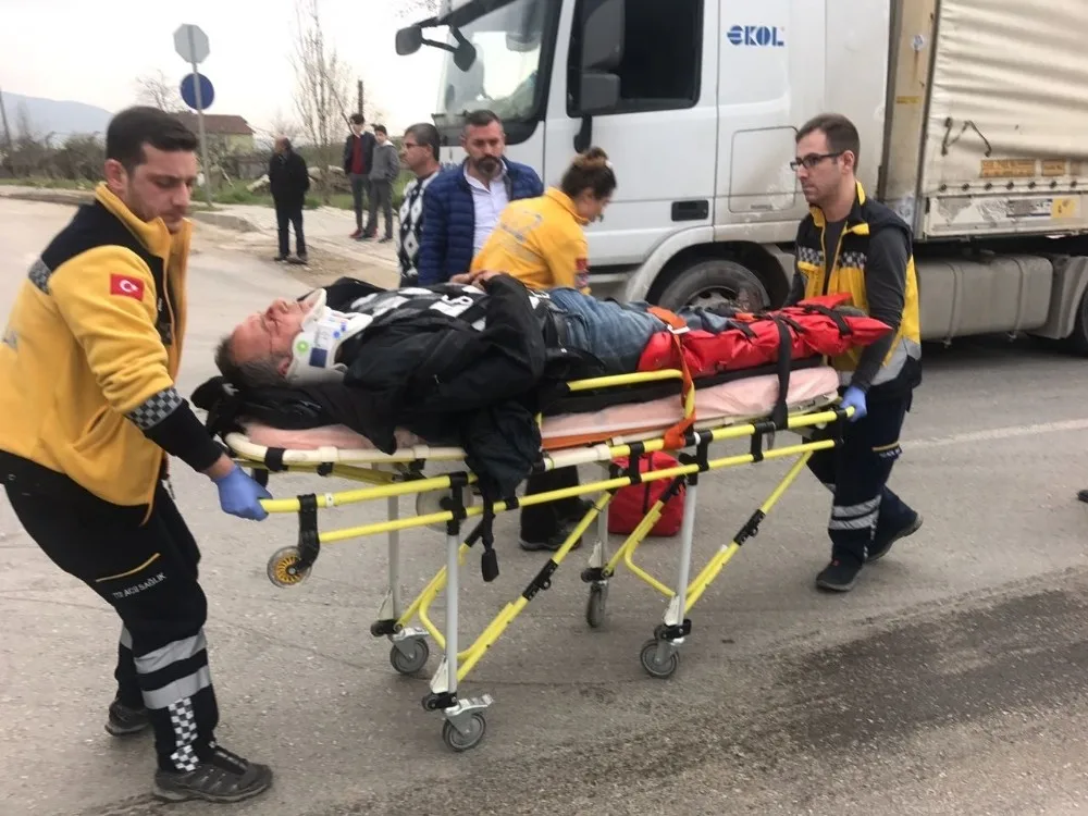 Bursada Motosiklet Kazası: 1 Yaralı