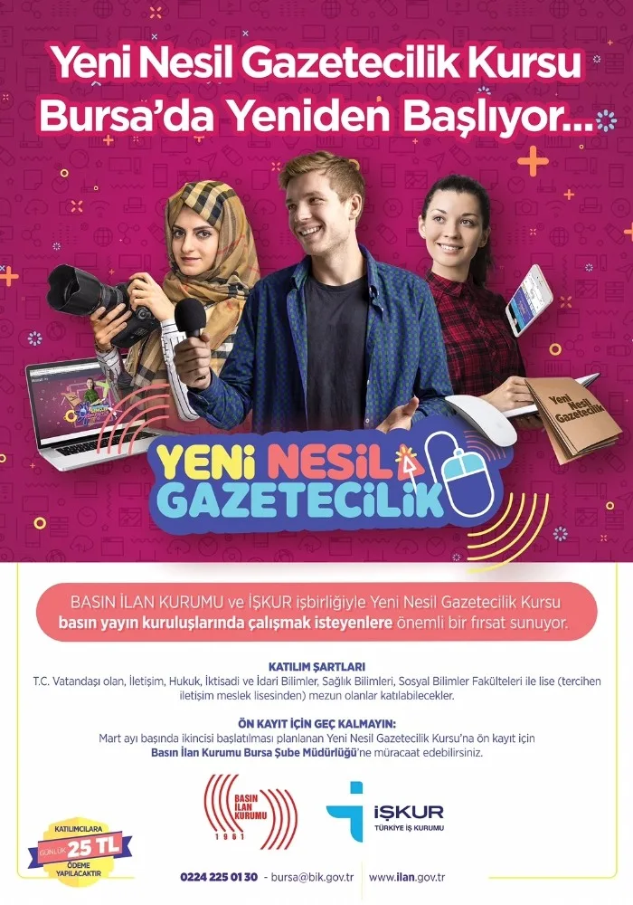 Bursalı Gazeteci Adaylarına İstihdam İmkânı