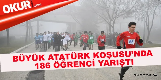 Büyük Atatürk Koşusu'nda 186 öğrenci yarıştı