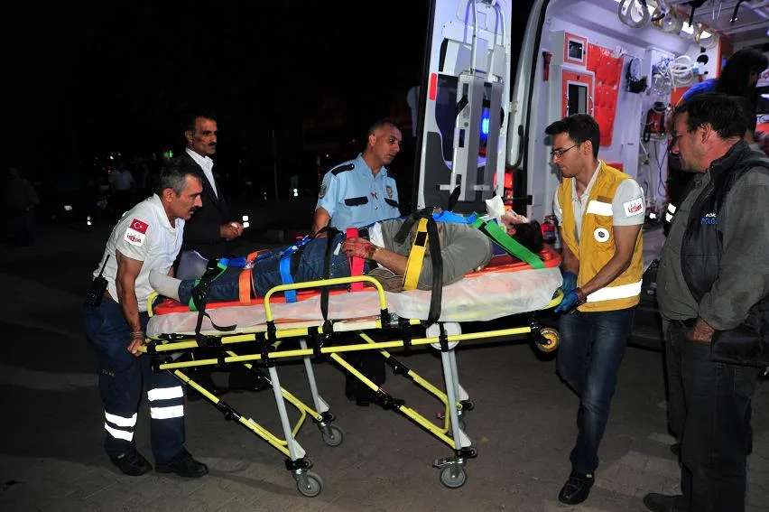 Kazada motosiklet sürücüsü ağır yaralandı