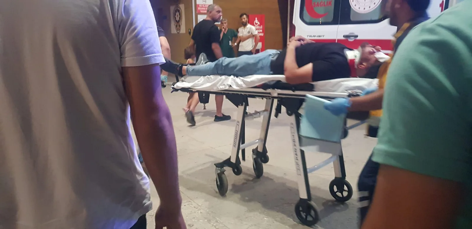 Motosiklet sürücüsü ölümden döndü
