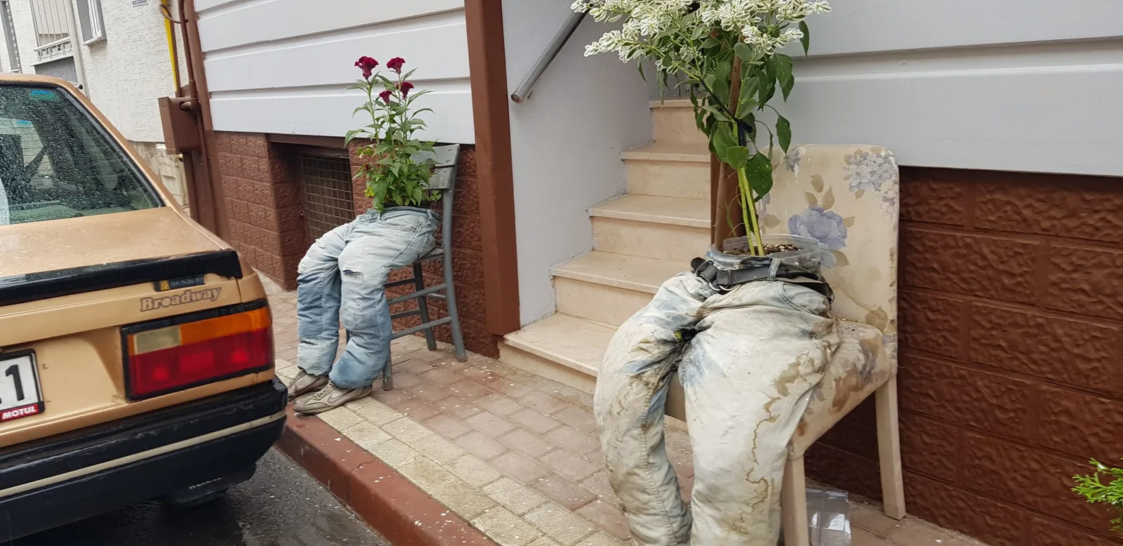 İnegöl'de 'fantastik' saksılar