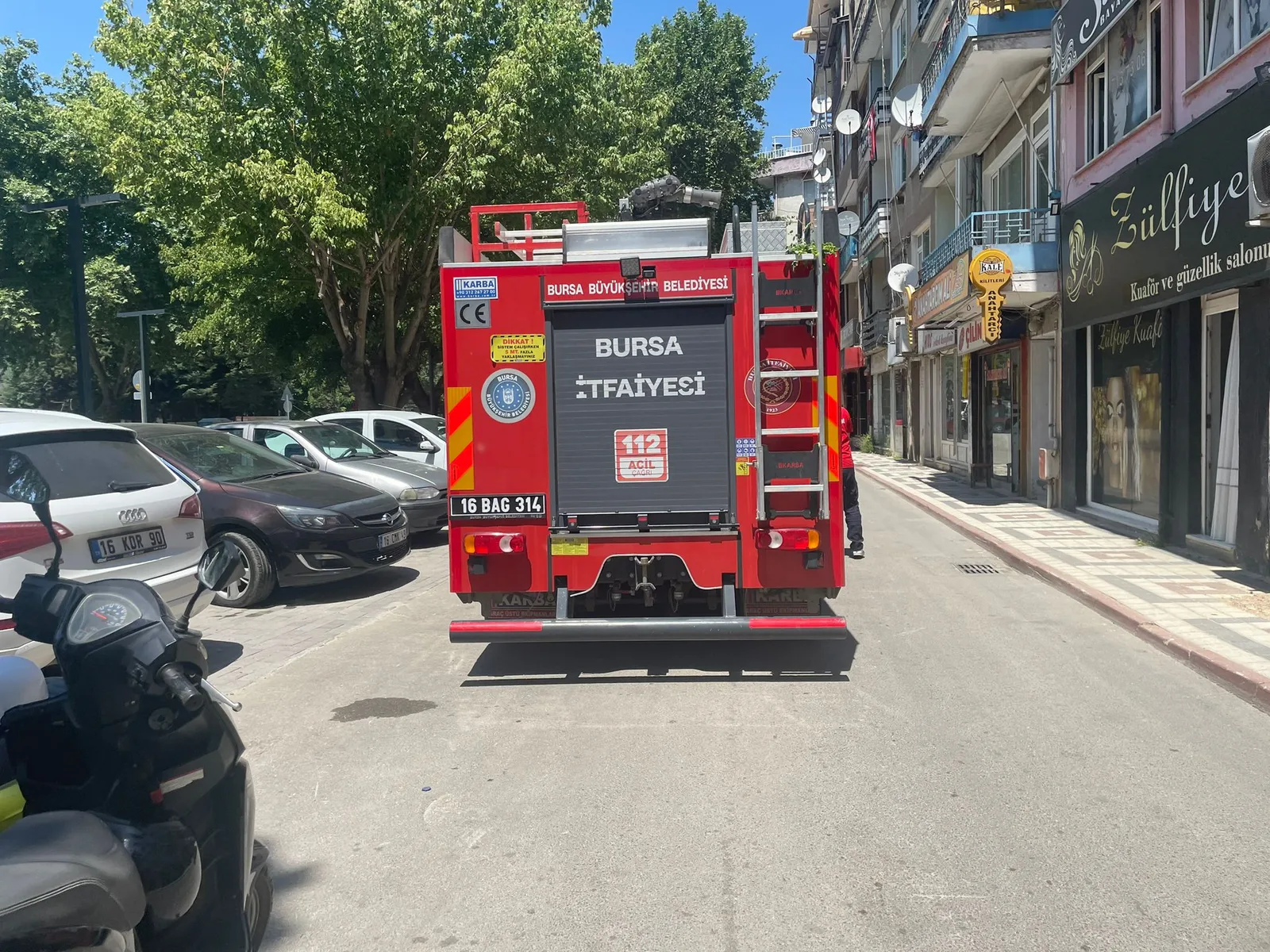 İnegöl'de vatandaşları tedirgin eden yangın